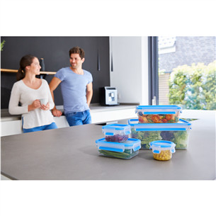 Tefal Masterseal, 5 шт., синий/прозрачный - Набор контейнеров