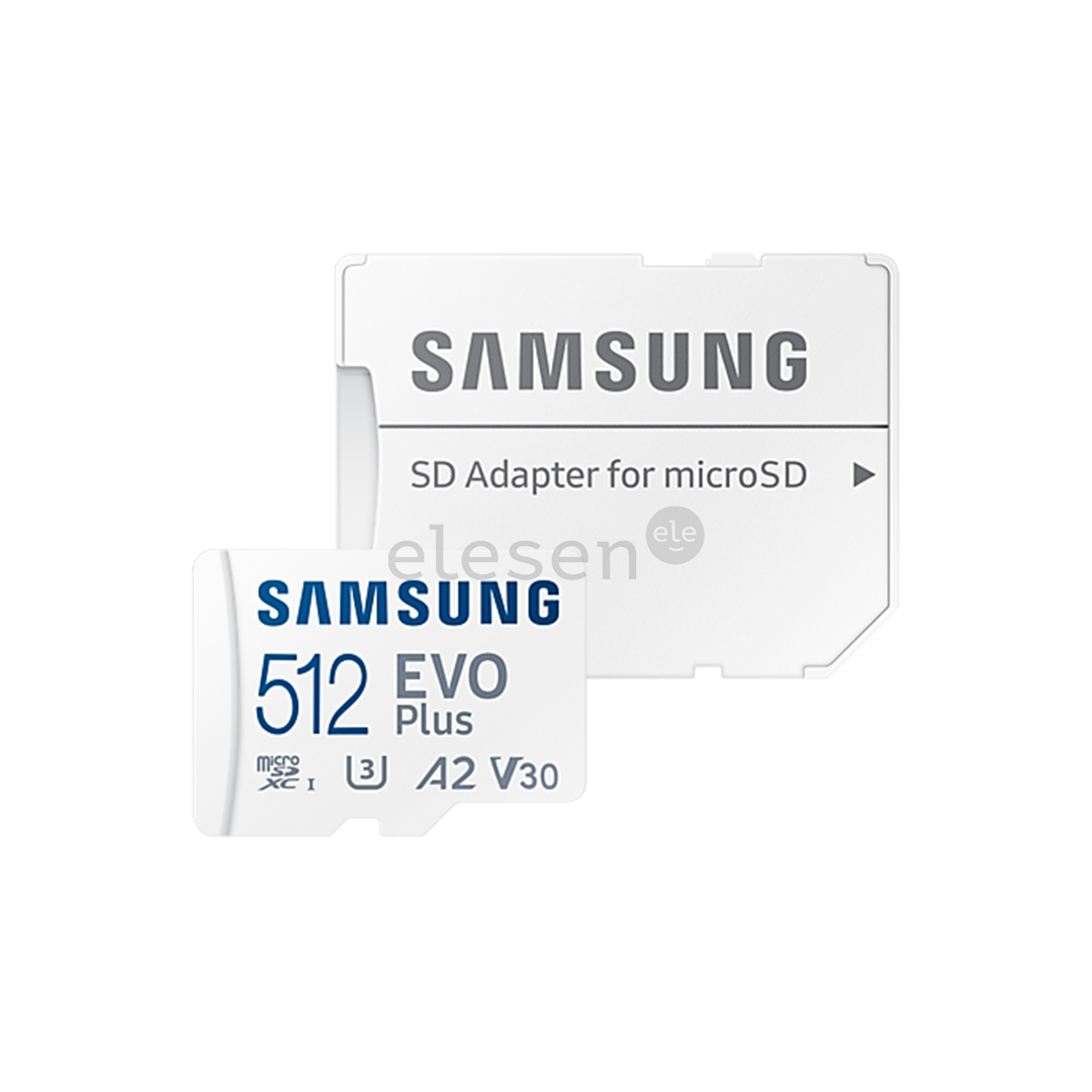 Micro SDXC card Samsung EVO Plus 2021 + SD adapter (512GB)