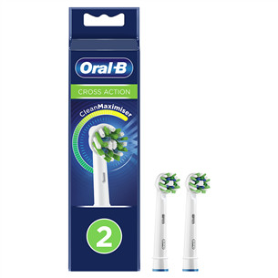 Dantų šepetėlių antgaliai Braun Oral-B Cross Action 2 vnt.   Prekė-EB50-2WHITE EB50-2WHITE