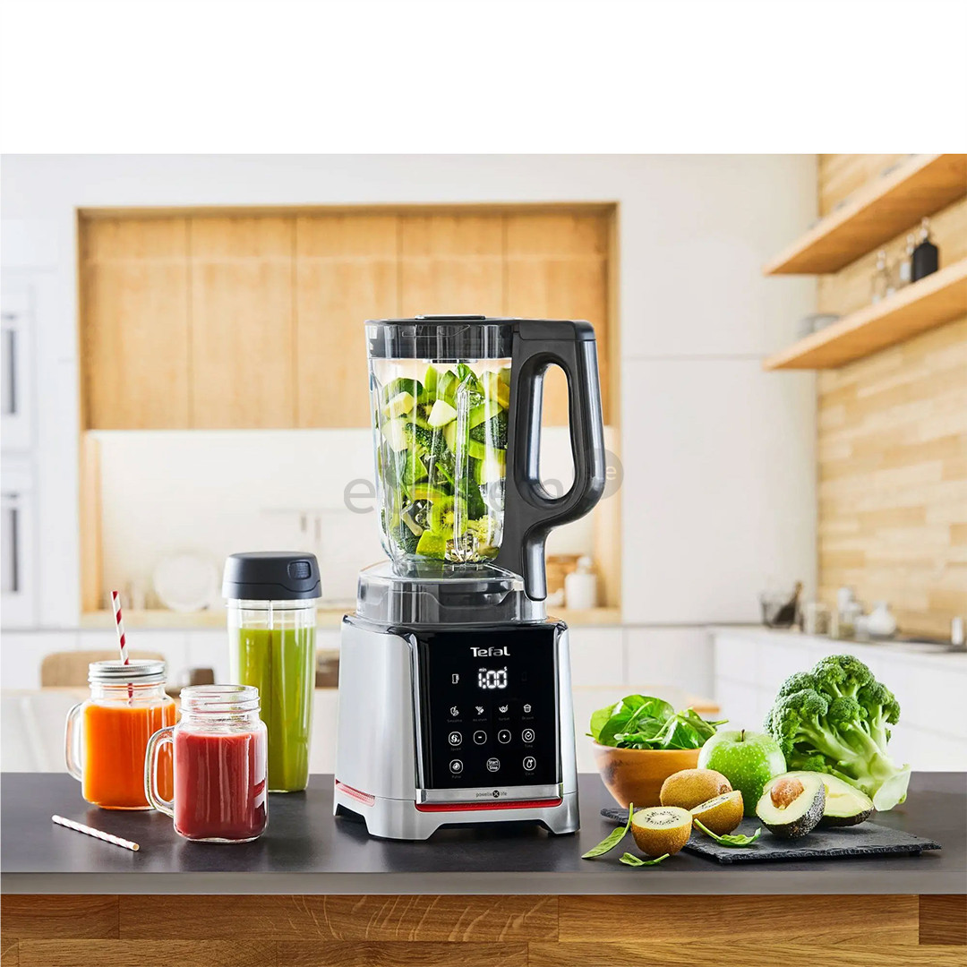 Tefal Infinity Mix+, 1600 W, 1.75 L + 600 ml, sidabro spalvos/juoda - Kokteilinė + butelis