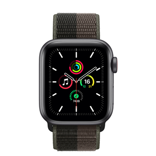 Apple Watch SE GPS + Cellular, 40mm Space Grey/Grey - Išmanusis laikrodis