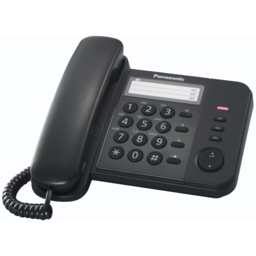 Laidinis telefonas Panasonic KX-TS520, Juodas