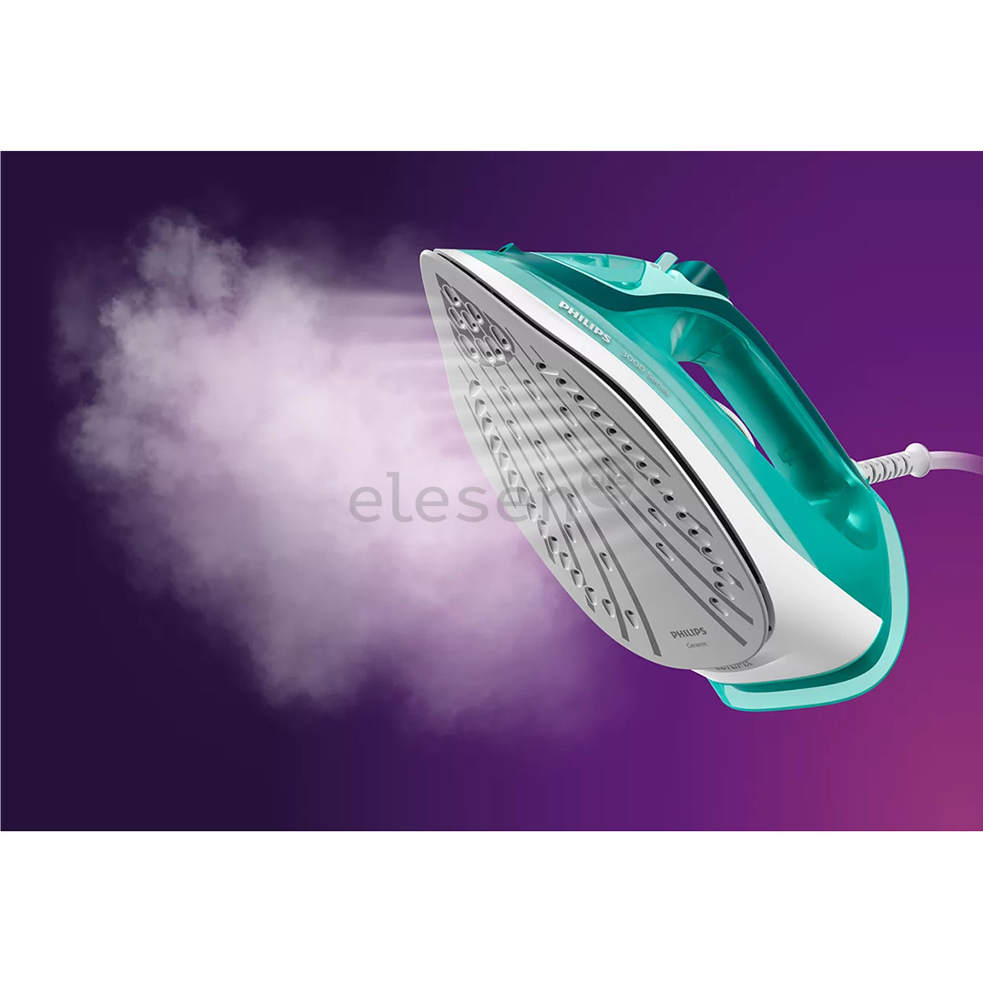 Philips 3000 Series, 2400 Вт, белый/зеленый - Паровой утюг Товар - DST3030/70