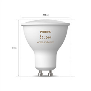Philips Hue White and Color Ambiance Bluetooth, GU10, цветной - Умная лампа Товар - 929001953111