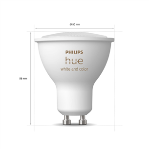 Lemputė Philips Ambiance Bluetooth White/Color, GU10 Prekė - 929001953111