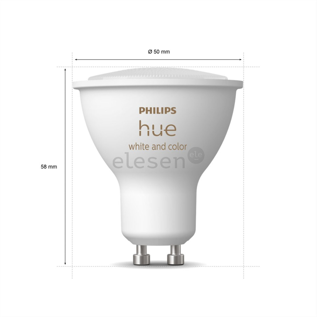Philips Hue White and Color Ambiance Bluetooth, GU10, цветной - Умная лампа Товар - 929001953111