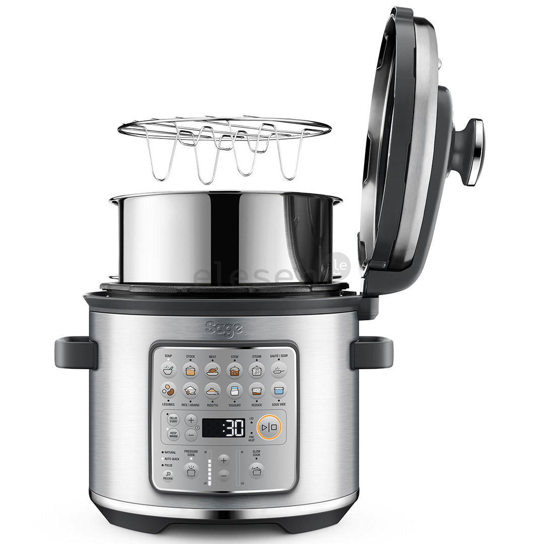 Sage the Fast Slow Go, 6 L, 1100 W, inox/black - Pressure cooker Item - SPR680