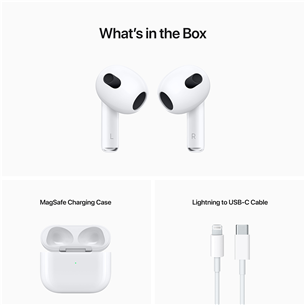 Ausinės Apple AirPods 3, Belaidės Prekė - MME73ZM/A