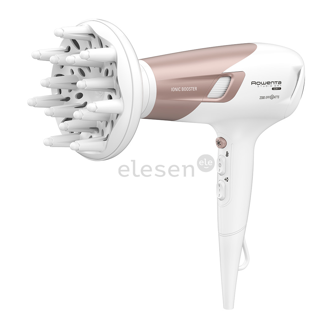 Rowenta Studio Dry Glow, 2100 W, white/pink - Hair dryer