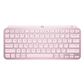 Klaviatūra Logitech MX Keys Mini SWE, Belaidė, Rožinė