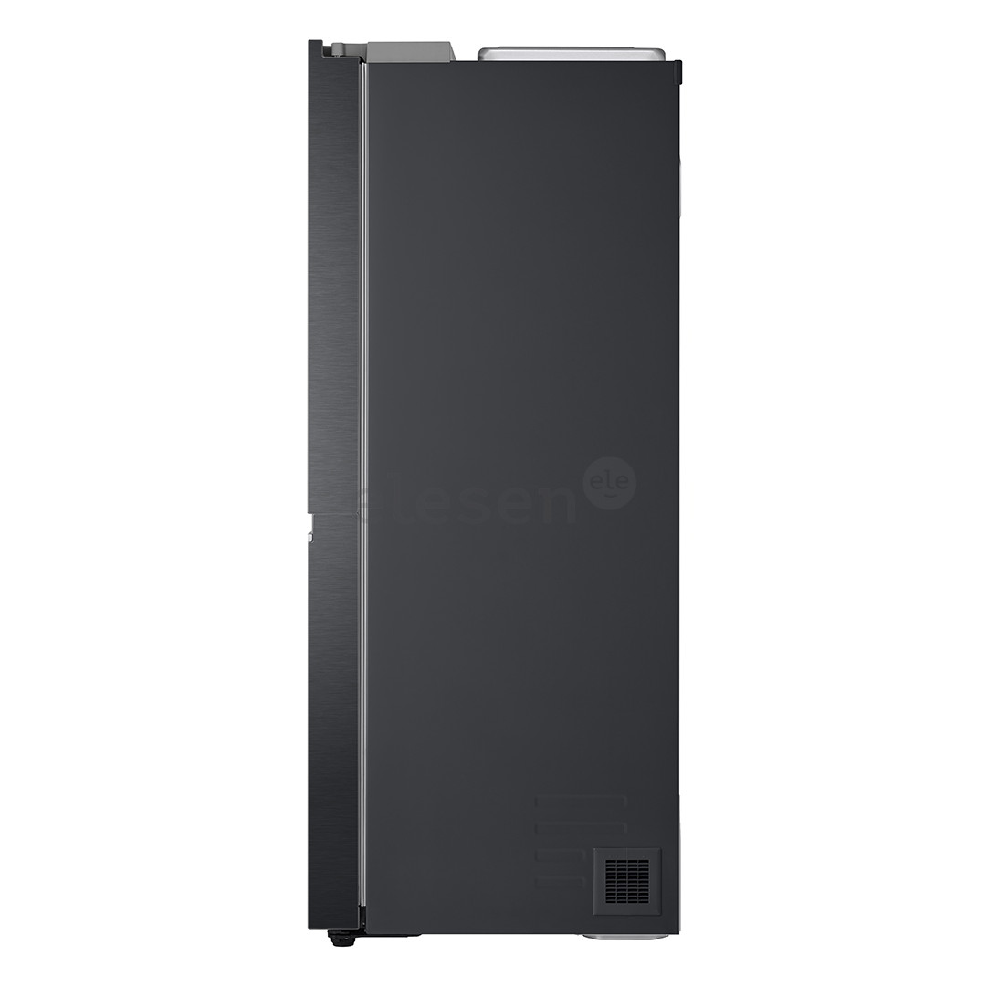 LG, vandens ir ledo aparatas, 635 L, aukštis 179 cm, juodas - SBS Šaldytuvas