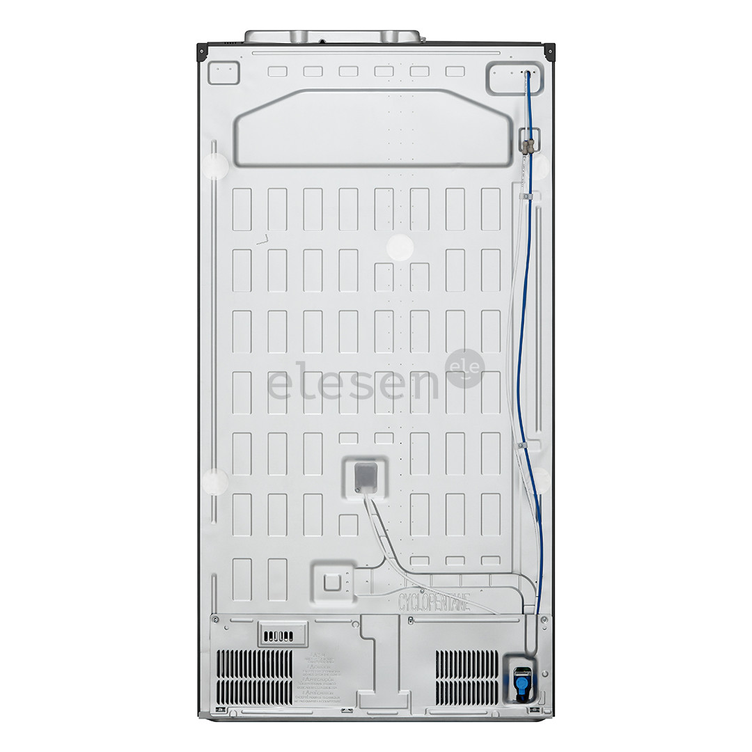 LG, vandens ir ledo aparatas, 635 L, aukštis 179 cm, juodas - SBS Šaldytuvas