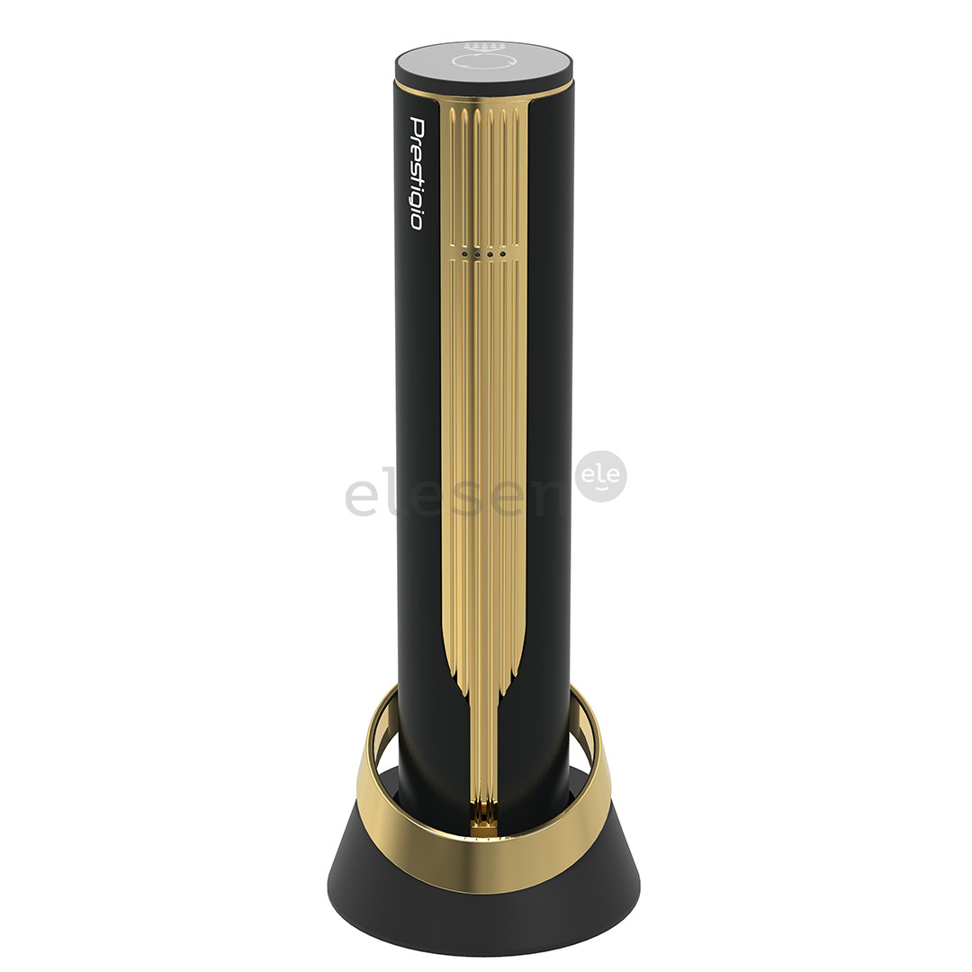 Prestigio Maggiore, black/gold - Automatic wine bottle opener