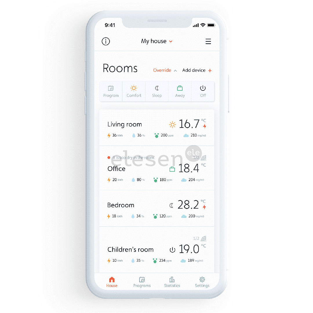 Mill, WiFi, 1200 W, white - Electric radiator