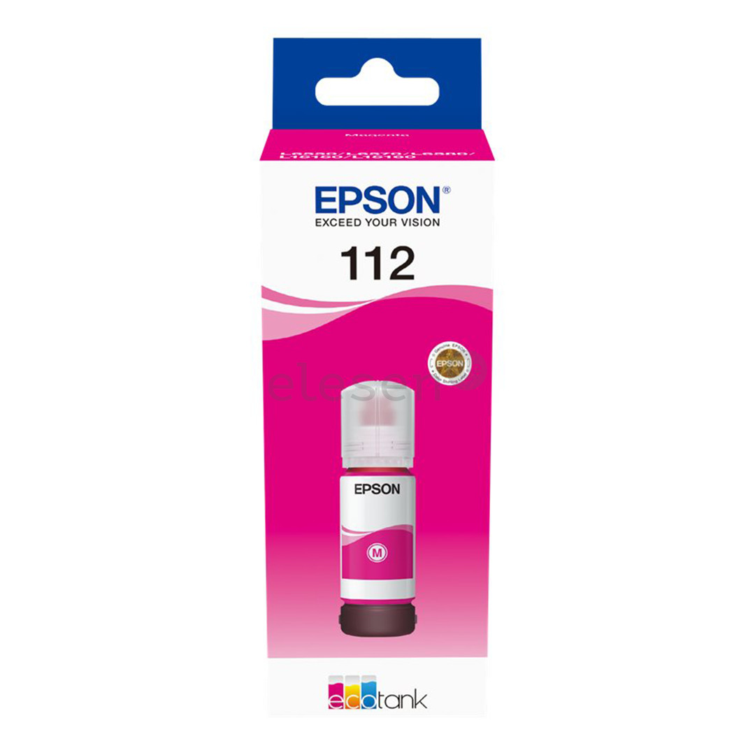 Чернила для принтера Epson 112 Ecotank Magenta (пурпурный)