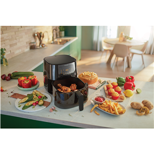 Karšto oro gruzdintuvė Philips 3000 Airfryer XL, 2000 W, 6,2 l, pilka Prekė - HD9270/66