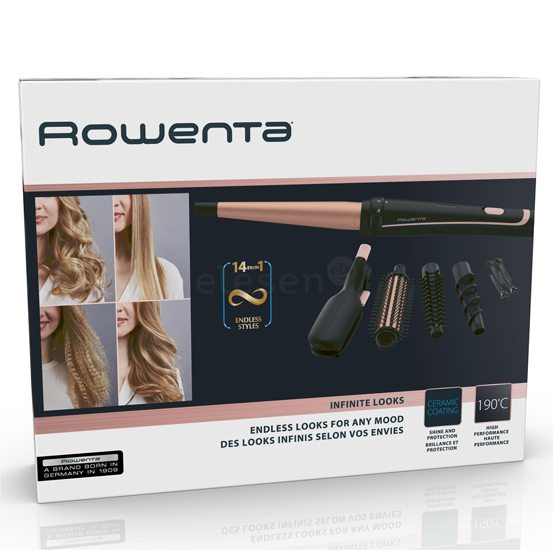 Rowenta Infinite Looks, 14in1, 190°, black/copper - Multistyler Item - CF4231
