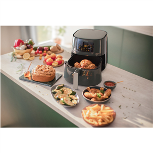 Karšto oro gruzdintuvė Philips 3000 Airfryer XL, 2000 W, 6,2 l, pilka Prekė - HD9270/66
