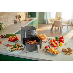 Karšto oro gruzdintuvė Philips 3000 Airfryer XL, 2000 W, 6,2 l, pilka Prekė - HD9270/66