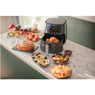 Karšto oro gruzdintuvė Philips 3000 Airfryer XL, 2000 W, 6,2 l, pilka Prekė - HD9270/66