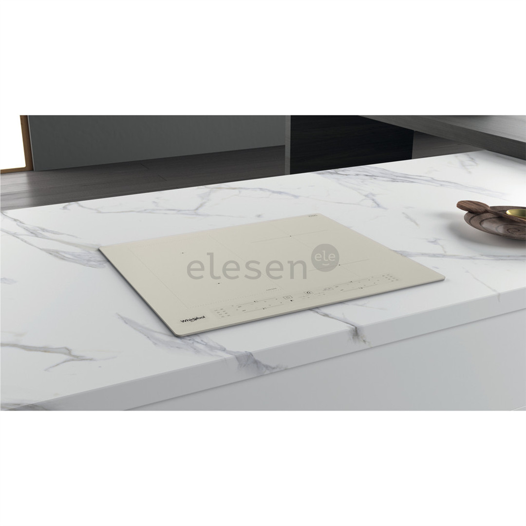 Whirlpool, width 59 cm, frameless, beige - Built-in Induction Hob