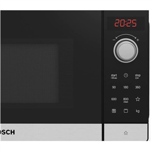 Bosch, 20 L, 800 W, inox - Microwave Oven with Grill