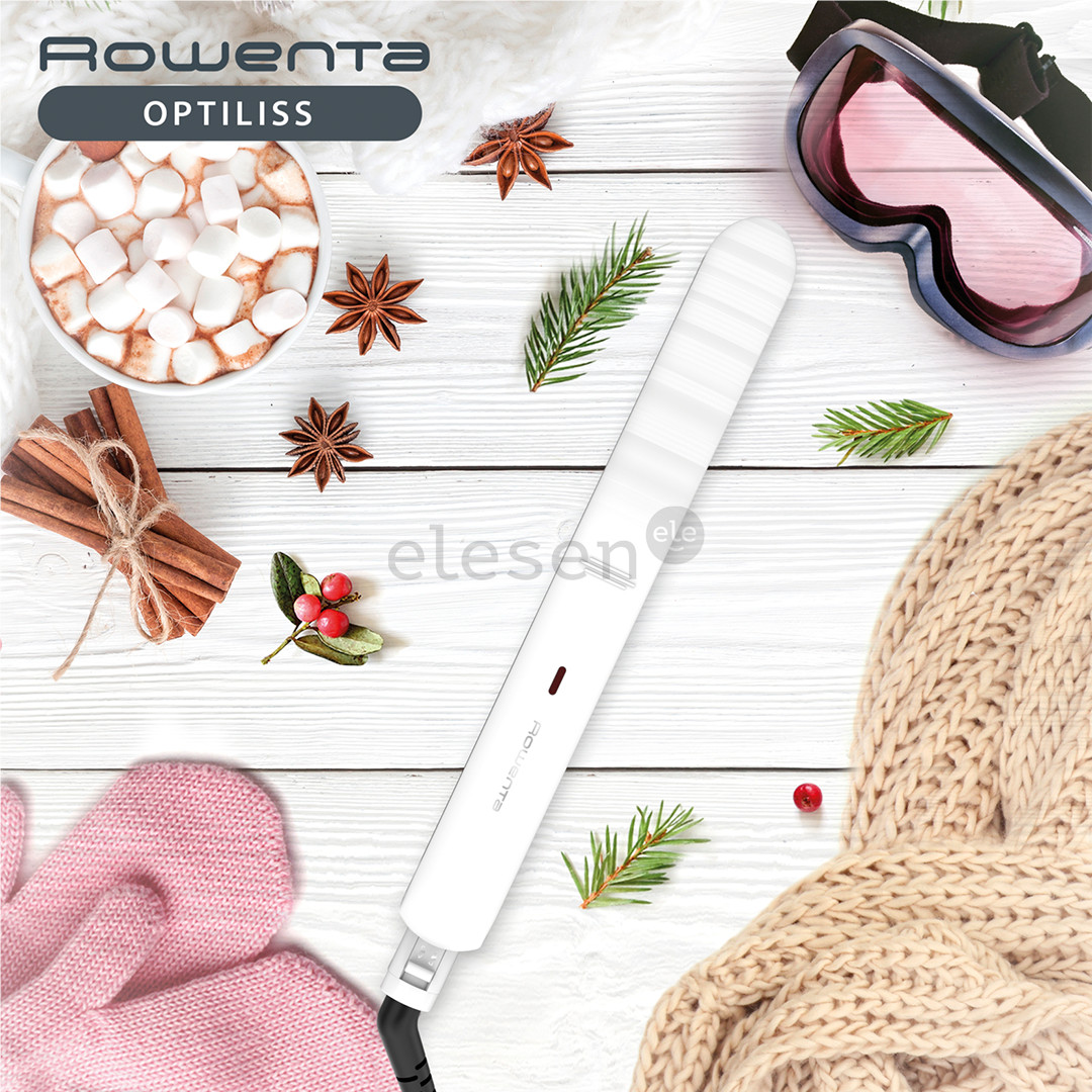 Rowenta Optiliss II, 130-230 °C, baltas - Plaukų tiesintuvas