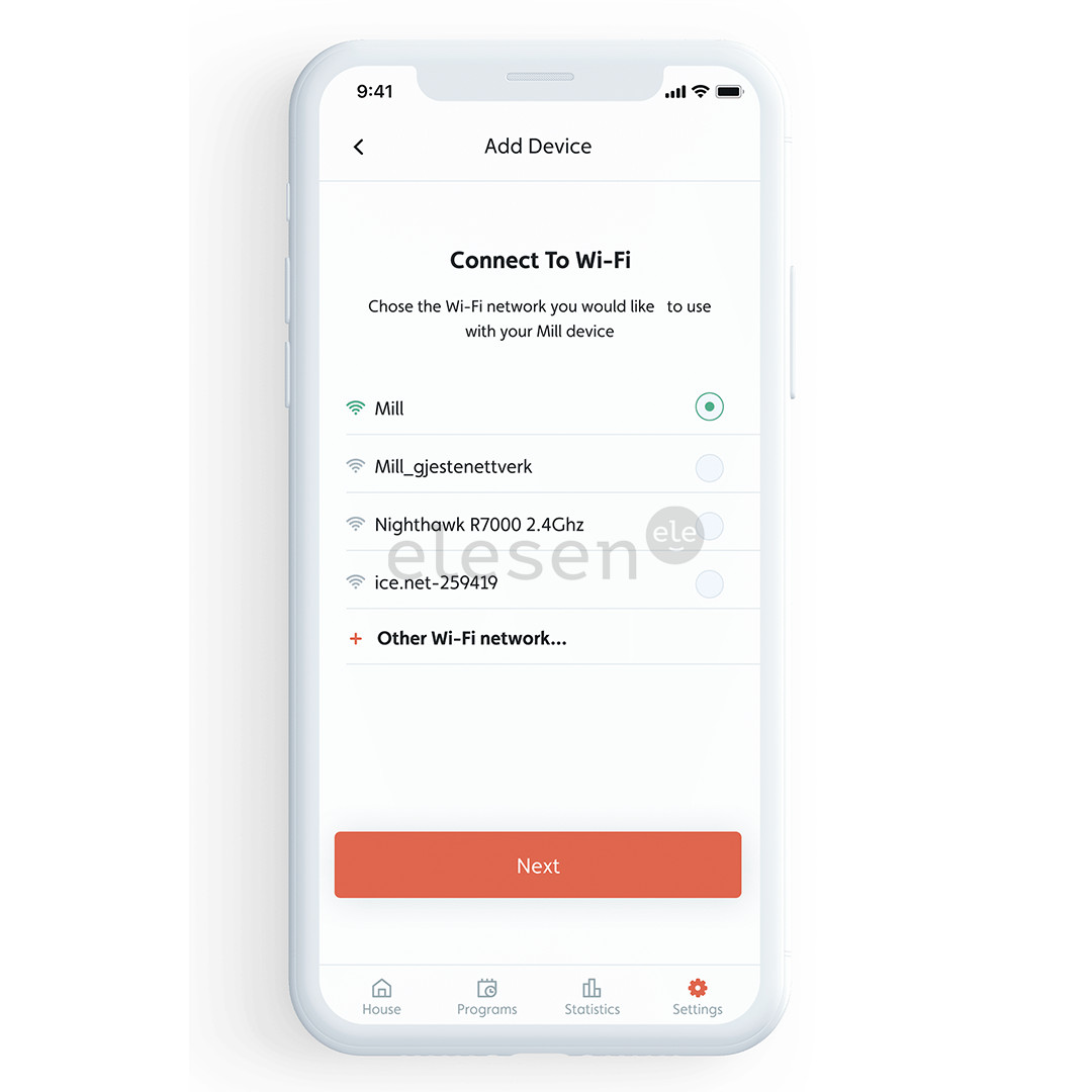 Mill WiFi, 1500 W, baltas - Tepalinis radiatorius