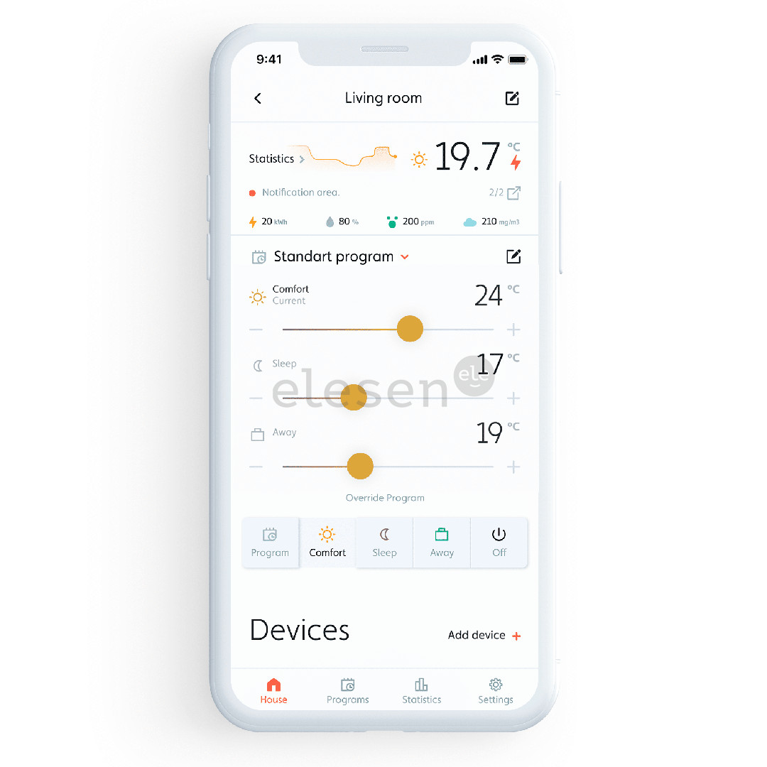 Mill WiFi, 1500 W, baltas - Tepalinis radiatorius