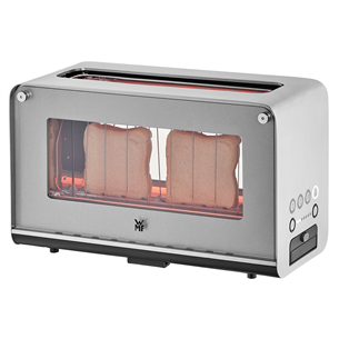 WMF Lono, 1300 W, silver/clear - Glass toaster Item - 414140011