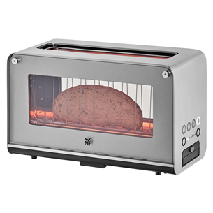 WMF Lono, 1300 W, silver/clear - Glass toaster Item - 414140011
