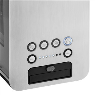 WMF Lono, 1300 W, silver/clear - Glass toaster