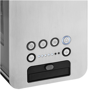 WMF Lono, 1300 W, silver/clear - Glass toaster Item - 414140011