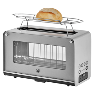 WMF Lono, 1300 W, silver/clear - Glass toaster Item - 414140011