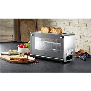 WMF Lono, 1300 W, silver/clear - Glass toaster Item - 414140011