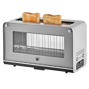 WMF Lono, 1300 W, silver/clear - Glass toaster Item - 414140011 414140011
