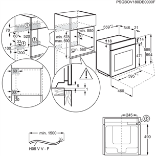 Orkaitė AEG Prekė - BSE798380B