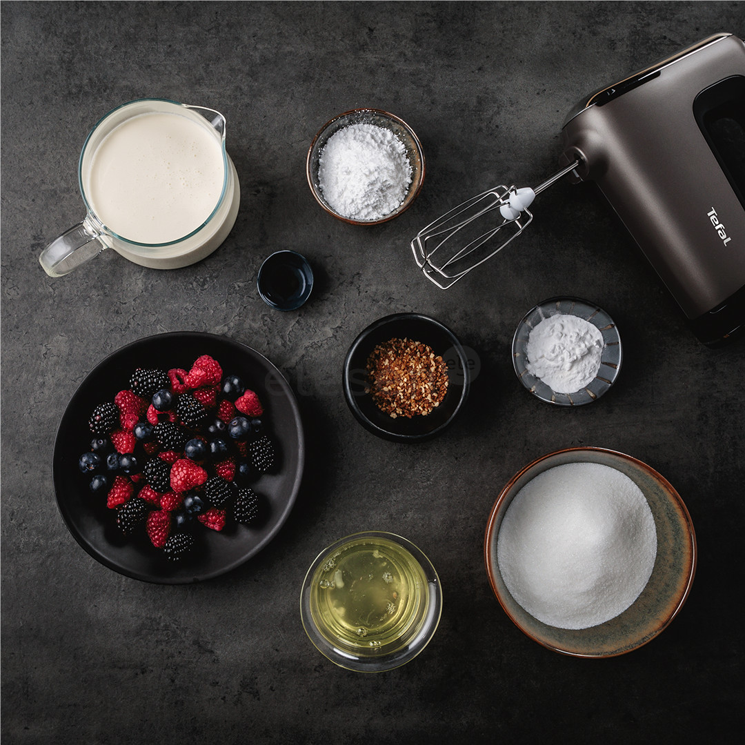 Tefal PowerMix Silence, 600 W, dark grey - Hand mixer Item - HT650E38