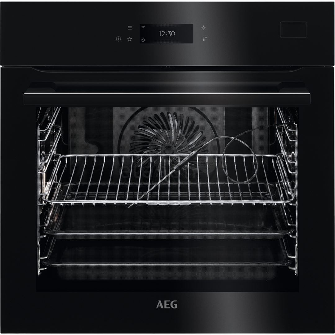 AEG SteamBoost 8000, 225 preset programs, 70 L, black - Built-in Steam Oven