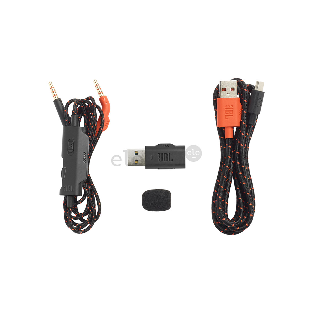 JBL Quantum 610, juodos - Belaidės ausinės