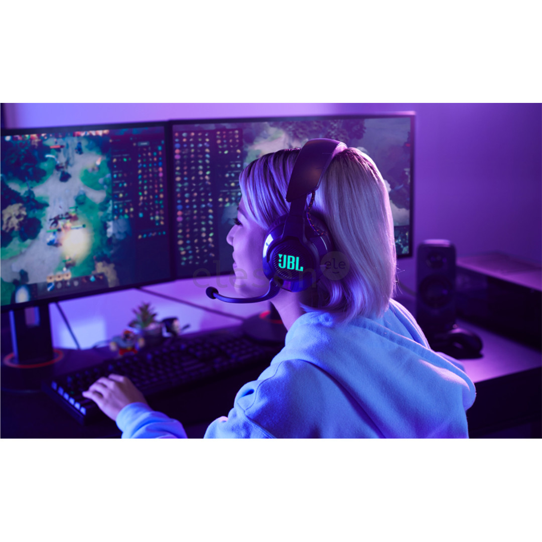 JBL Quantum 610, juodos - Belaidės ausinės