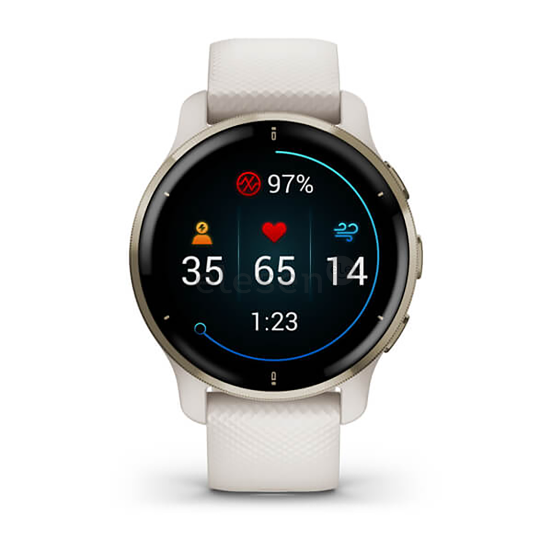 Išmanusis laikrodis Garmin Venu 2 Plus, White cream