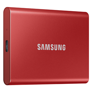 Išorinis diskas SSD Samsung T7, 2 TB, USB 3.2, Red MU-PC2T0R/WW