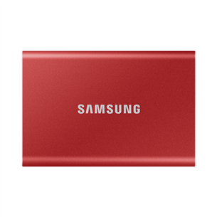 Išorinis diskas SSD Samsung T7, 2 TB, USB 3.2, Red