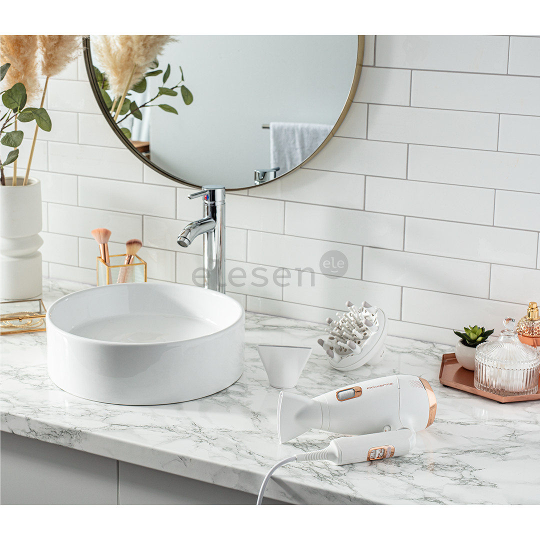 Rowenta Ultimate Experience Scalp Care, 2200 W, baltas - Plaukų džiovintuvas