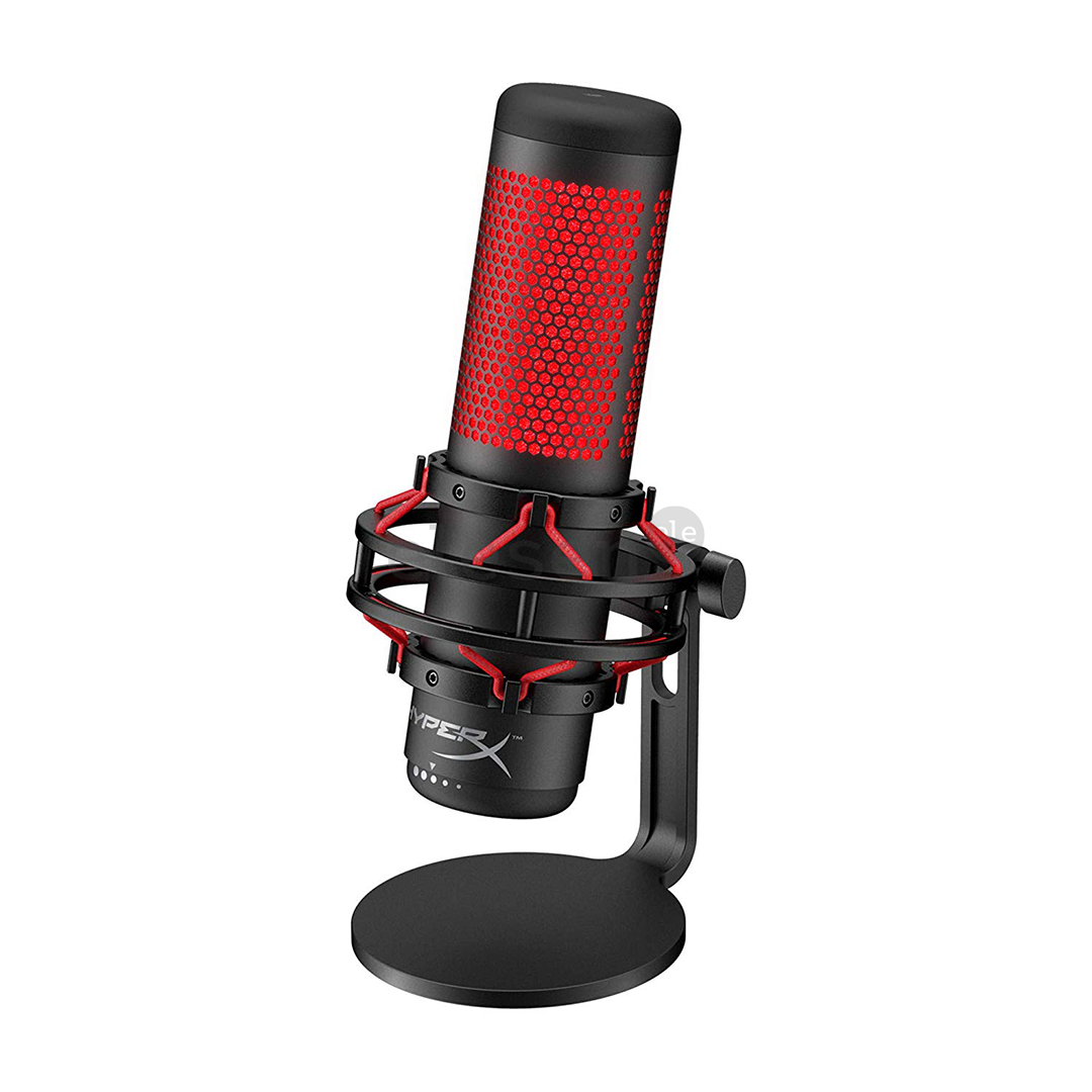 HyperX QuadCast, black/red - Microphone