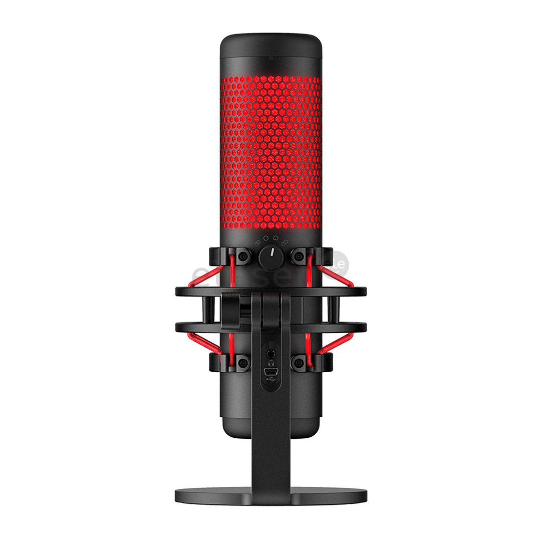 HyperX QuadCast, black/red - Microphone