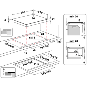 Kaitlentė Whirlpool Prekė - AKT801NE