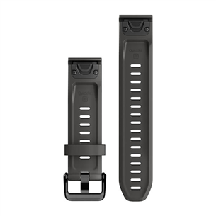 Garmin fenix, 20mm, QuickFit, graphite silicone - Dirželis Prekė - 010-13102-01