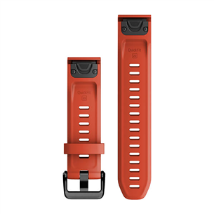 Garmin fenix, 20mm, QuickFit, flame red silicone - Dirželis Prekė - 010-13102-02